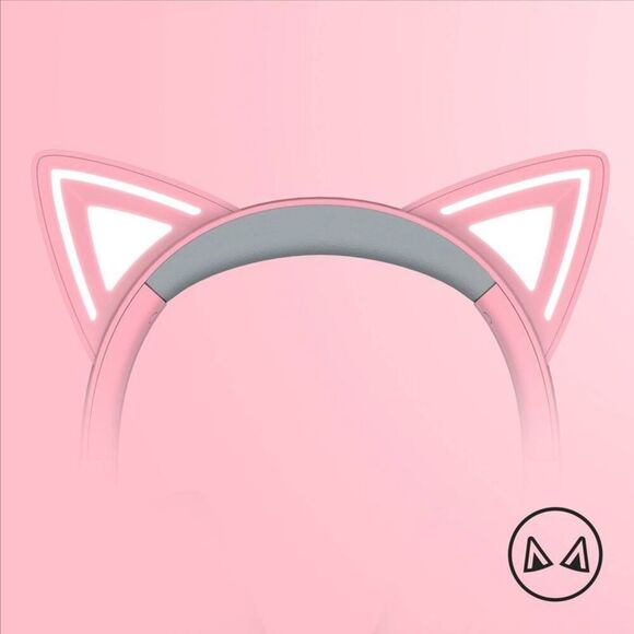 Razer -  Kraken Kitty V2 USB Headset with RGB Kitty E Pink - Picture 2 of 8